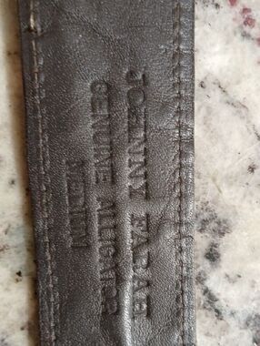 Leather Dress Belt in Dark Brown